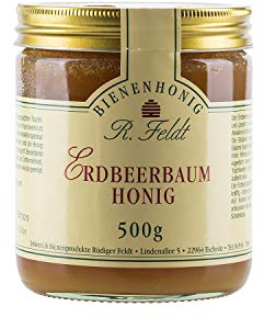 Erdbeerbaum-Honig, hell-bernsteinfarben, bitter-süß