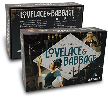 Genius Games Lovelace and Babbage Educational Strategy Card Game for Maths and Computer Programming Learning