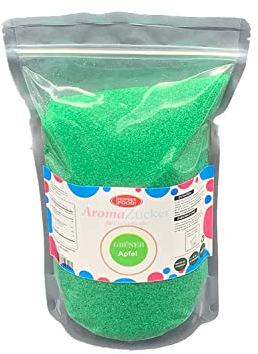 1 KG de azúcar de colores azúcar aromatizada para algodón de azúcar de colores | Sabor a Manzana