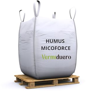 Humus de lombriz MicoForce. Enriquecido con microorganismos beneficiosos. Estimula el desarrollo radicular y protege el cultivo. Abono natural y ecológico para tus plantas (1000L)