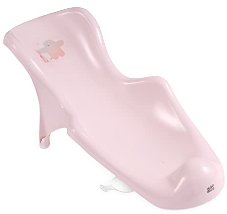 Hylat Baby Transat bain bébé - aide précieuse pour le bain des nourrissons et des bébés de la naissance à environ 6 mois, Couleur:rose, Motif:Friends