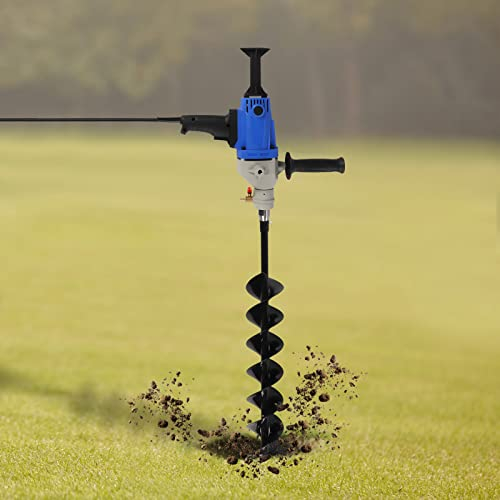 Trapano elettrico per trivellazione da giardino, lunghezza 120 mm, con regolazione continua della velocità, 1900 W