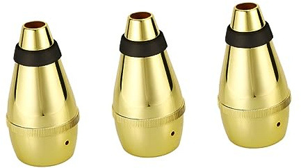 Toyvian 3pcs Trumpet Mute for Practice Lightweight Wear-resistant Mute for Home and Studio Use