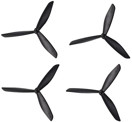 QUENPE for Bayang X16 X21 Fernbedienung Quadrocopter Ersatzteile Upgrade Dreieck Klinge Schwarz Weiß 20 Stück 1pack Drohnenklingen (Size : Black)