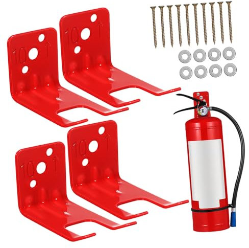 ORFOFE Fire Extinguisher Holder Wall Mount Metal Bracket for Fire Extinguisher Mounting Heavy Duty Hook for Wall Mounted Holder