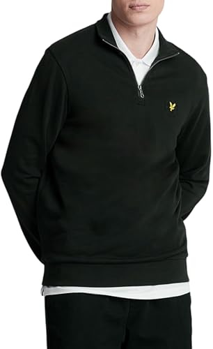Lyle & Scott Premium Troyer Herren – 100% Baumwolle | Half Zip Sweatshirt mit Basic Design | XS-XXL