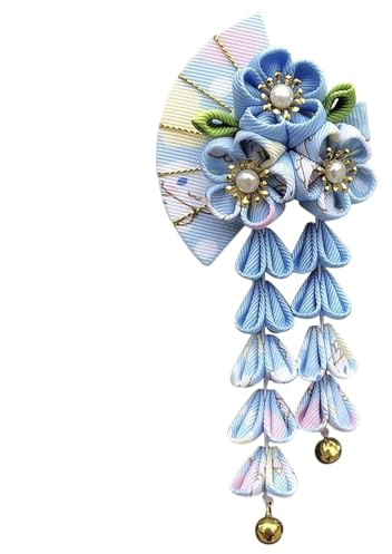 Frauen Japanische Haarspangen Mädchen Hübsche Kimono Hairclips Japanische Fransen Haarschmuck Kimono Geisha Haargummi Blume Haarspange Exquisite Braut Haar Accessoires