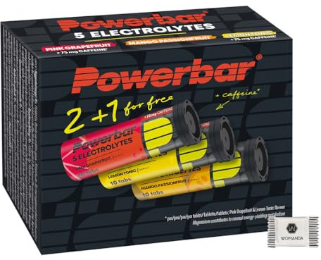 Powerbar Promo | 5 Electrolytes - Brausetabletten mit 5 Elektrolyten | Sodium und Magnesium | Ausdauersport | Vegetarisch | je 10 Brausetabletten pro Röhrchen