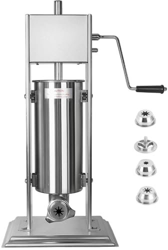 machine à churros verticale manuelle robuste de 5l 7l 10l 15l, fabricant de beignets espagnols, churrera, appareil a churros et chichi, 4pcs buses, pour les restaurants et les boulangeries,5L