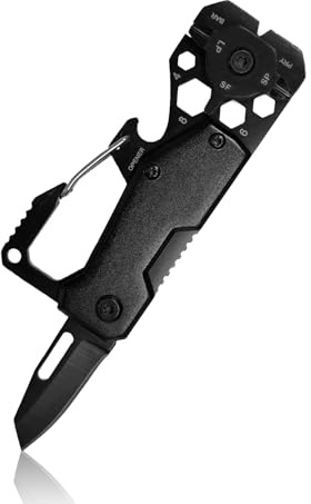 RYHHH Coltello Multiuso, 11 In 1 Multitool, Attrezzo Multifunzione Tascabile, Attrezzi EDC, Strumento Tascabile, Ideale per Il Outdoor, Campeggio, Escursionismo, Riparazioni - Nero
