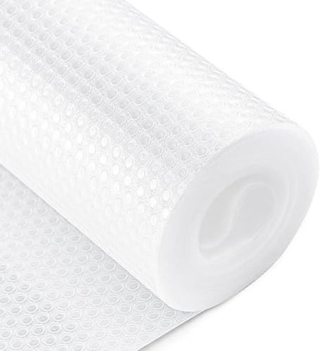 EUBSWA Tappetino antiscivolo per cassetti, 45 x 500 cm, impermeabile e resistente all'olio, per mobili da cucina, frigorifero, scaffali