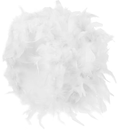DECOMELODY Ersatz Lampenschirm Flauschiger Feder Lampenschirm für Tisch und Stehlampen mit Elegantem Design für Wohn und Schlafzimmer