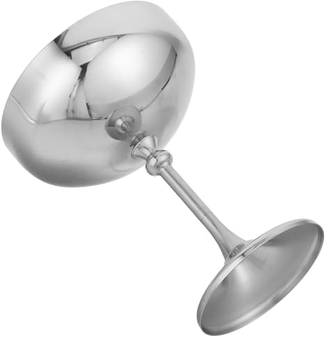 TOPPERFUN Coppetta in Acciaio Resistente Per Dessert e Snack Calice Da Cocktail Per Feste Coppette Rotonde Per Yogurt e Caramelle Piedini Per Insalata e Budino Di Frutta