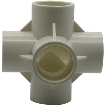 Conector de tubería de 5 vías, diámetro interior 20 mm, 25 mm, 32 mm. Adaptador for tubería de agua de riego agrícola y de jardín. Accesorios de jardinería. 1 unidad.(ID25mm 5-way)