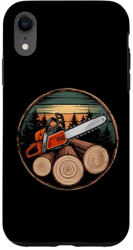 Tronçonneuse Amusante bûcheron bûcheron bûcheron Bois bûcheron Bois Coque pour iPhone XR