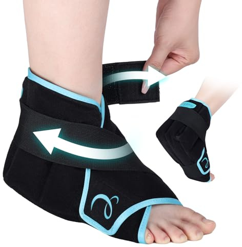 Comfytemp 1-Pack Reusable Foot & Ankle Ice Pack Wrap, Gel Cold Compress