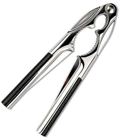 Nut Crackers, Nutcracker Heavy Duty with Non-Slip Handle, Multifunctional Nut Cracker for Pecan Walnut Almonds, Hazelnuts, Pistachios, Kitchen Plier Cutter Tool