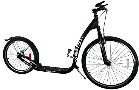 Tretroller New Raptor 26-20 Zoll schwarz bis 120 kg Dogscooter