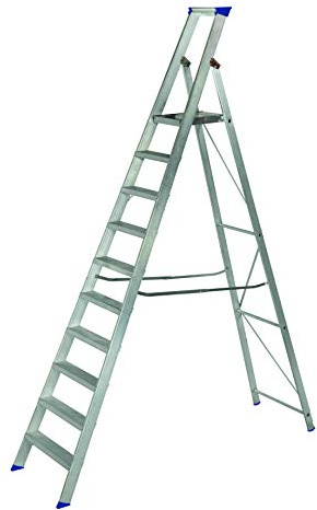 Werner MasterTrade Platform Stepladder 10 Tread