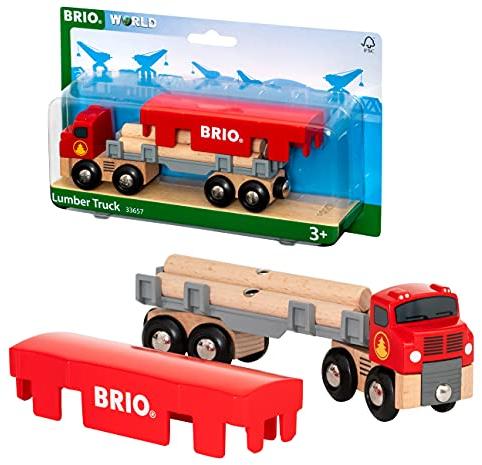 BRIO 33657 Holztransporter mit Magnetladung