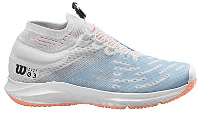 Wilson Kaos 3.0 Sft W tennisskor för kvinnor, Vit ljusblå orange - 42 EU