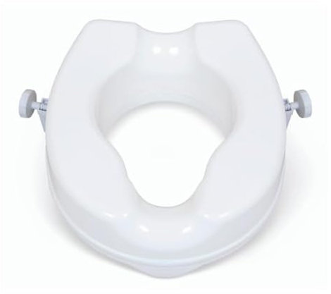 Alerta Raised Toilet Seat - 2or 6 - Toilet Seat Raiser - 200kg - Toilet Aids (2 Raise)