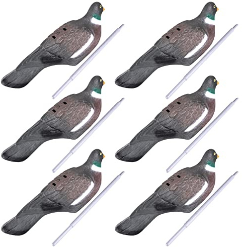 VicBre 6 pz colomba piccioni esche mezzo guscio per caccia tiro cortile decorazione giardino 40,6 cm