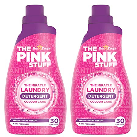 Stardrops - The Pink Stuff - The Miracle Laundry Detergent Color Care Liquid - 32oz Pack of 2