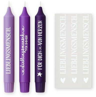 Weiße Kerzenfolie DIN A4 – Lieblingsmensch Sprüche – Tattoofolie für Kerzen und Keramik – DIY Geschenk Herzensmensch Für dich von Herzen