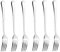 Qinglele Lot de 6 fourchettes de table en acier inoxydable 304 (17,5 cm)