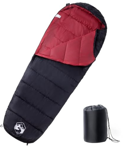 vidaXL Mumienschlafsack für Erwachsene Camping 3 Jahreszeiten