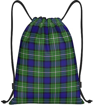 KWQDOZF Mochila con cordón Bolsa de cuerdas Baxter Tartan Sackpack para deportes gimnasio pequeño