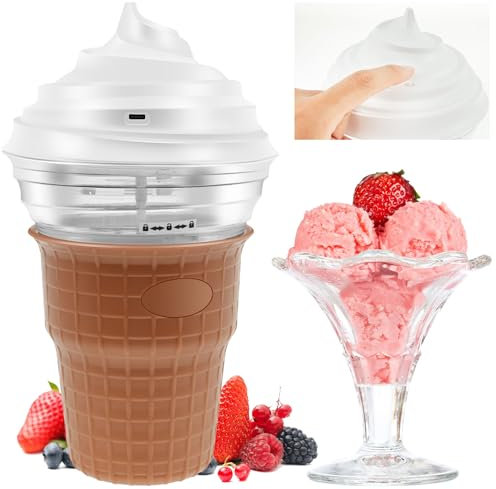 Eismaschine Selbstkühlend Ice Maker Für Frozen Joghurt Gefrierbehälter 450 Ml Joghurtbereiter Und Eisbereiter Ice Cream Maker Für Eiscreme Gelato Und Sorbet
