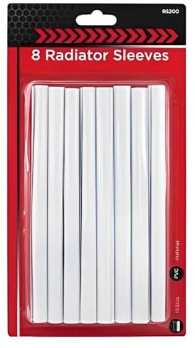 8 x White Radiator Pipe Cover Sleeves 15mm – Durable Easy-Fit Pipe Collars for a Clean Neat Finish – Stylish Heating System Pipe Covers for Floor & Wall Protection – Home Décor Accessory – by Zinnia