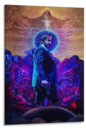 John-Wick-Film-Poster, Wandkunst, Poster, Rollen, Leinwand, Gemälde, Bild, Wohnzimmer-Dekoration, Zuhause, 50 x 75 cm