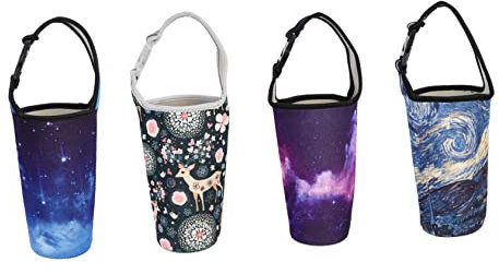 YARNOW 4piezas Fundas De Neopreno para Botellas Portabotellas Funda Bolsa para Botellas Aislantes para Viaje