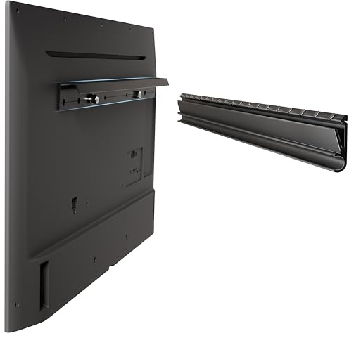 Support mural sans goujons pour téléviseurs de 13 à 55, VESA max 400 x 400 mm, jusqu'à 45,4 kg, universel, compatible avec la plupart des téléviseurs et moniteurs à écran plat/incurvé LED, LCD