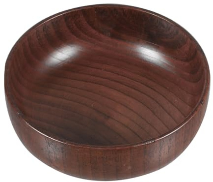 Cabilock Cuenco De Madera Natural para Servir Comida El Hogar Cuenco Ligero De Madera para Ensaladas para Salas De Estar