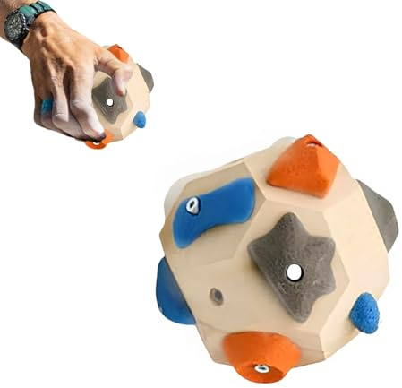 Handcrafted Climbing Blocks,Build Strength and Precision,Finger Training Tool for Climbers,Climbing Ball 3D Climbing Ball Rock Climbings Training Balls, Train Hand Strength, Gifts for Rock Climbers