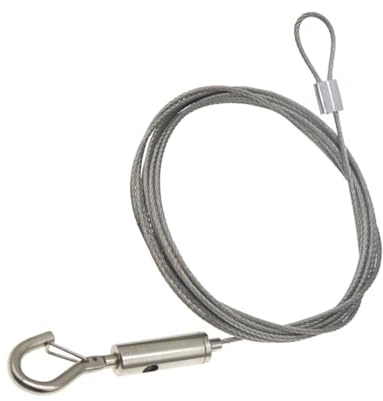 DOUDINGMAO Juego de cables ajustables de acero inoxidable para colgar accesorios para el hogar para marcos de fotos y decoraciones de pared, 2 m de longitud