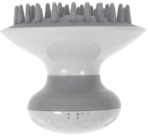 TOYZFRIENDY Peine De Masaje Eléctrico Para Cuero Cabelludo Compacto Abs, Tamaño Pequeño, Color Blanco, Dispositivo Portátil Para Aliviar Fatiga y Promover Relajación Casa o Viaje