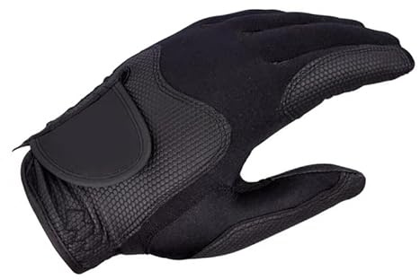 Wakects Golf Vänsterhandshandske, Polyester Andas Elastisk Enkel Golfhandske för Män Kvinnor, Tvättbar Hållbar Design (M)