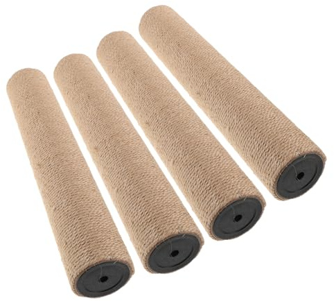 SUPVOX 4 Columnas de Sisal para Gatos de Repuesto, Estructura Extra Alta, Fácil Instalación Compatible Tornillos M8 para Renovación de Árbol Rascador Interior