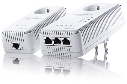 Devolo - 1829 - dLAN 500 AV Wireless+, Prise Réseau CPL Wi-Fi - Kit de Démarrage (x2), Blanc