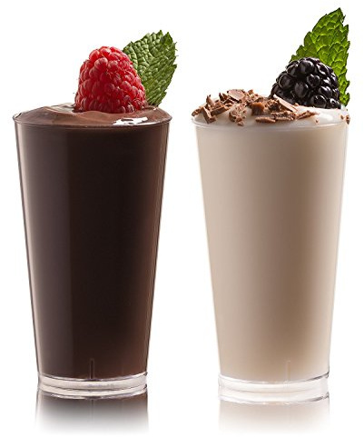 Zappy Elegant Disposable Plastic Straight Wall Shooter Glasses 3 Oz: Clear Pack of 50 Tumblers - Tasting Sample Dessert Shooters Champagne Wine Beer Shot Glass Parfait Souffle Jello Tumbler Party Cups