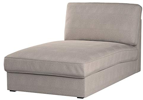 dekoria Ersatz für Bezug für Kivik Recamiere Sofa Husse passend für Modell Kivik, beige-grau