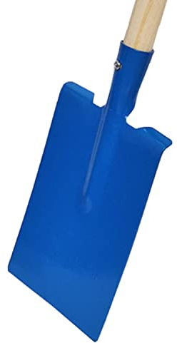 Kinder Gartengeräte Kindergartengeräte 1 von 8, Kinder Garten Werkzeuge Geräte Schaufel, Besen, Rechen, Laubbesen, Harke, Grubber, Doppelhacke, Spaten, Metall mit Holzstiel (Spaten blau)