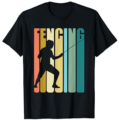 Fencing Vintage Retro Design Fechter T Shirt T-Shirt