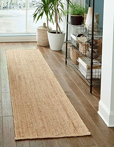 Vipanth Exports rektangel jutematta i beige färg handgjord yta matta för heminredning (60 x 90 cm (2 x 3 fot))