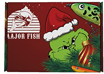 Major Fish Weihnachtsbox Geschenk für Angler Adventsgeschenk Raubfisch